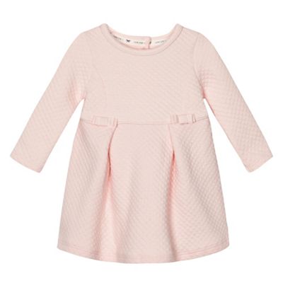 Baby girls' pink quilted jersey dress